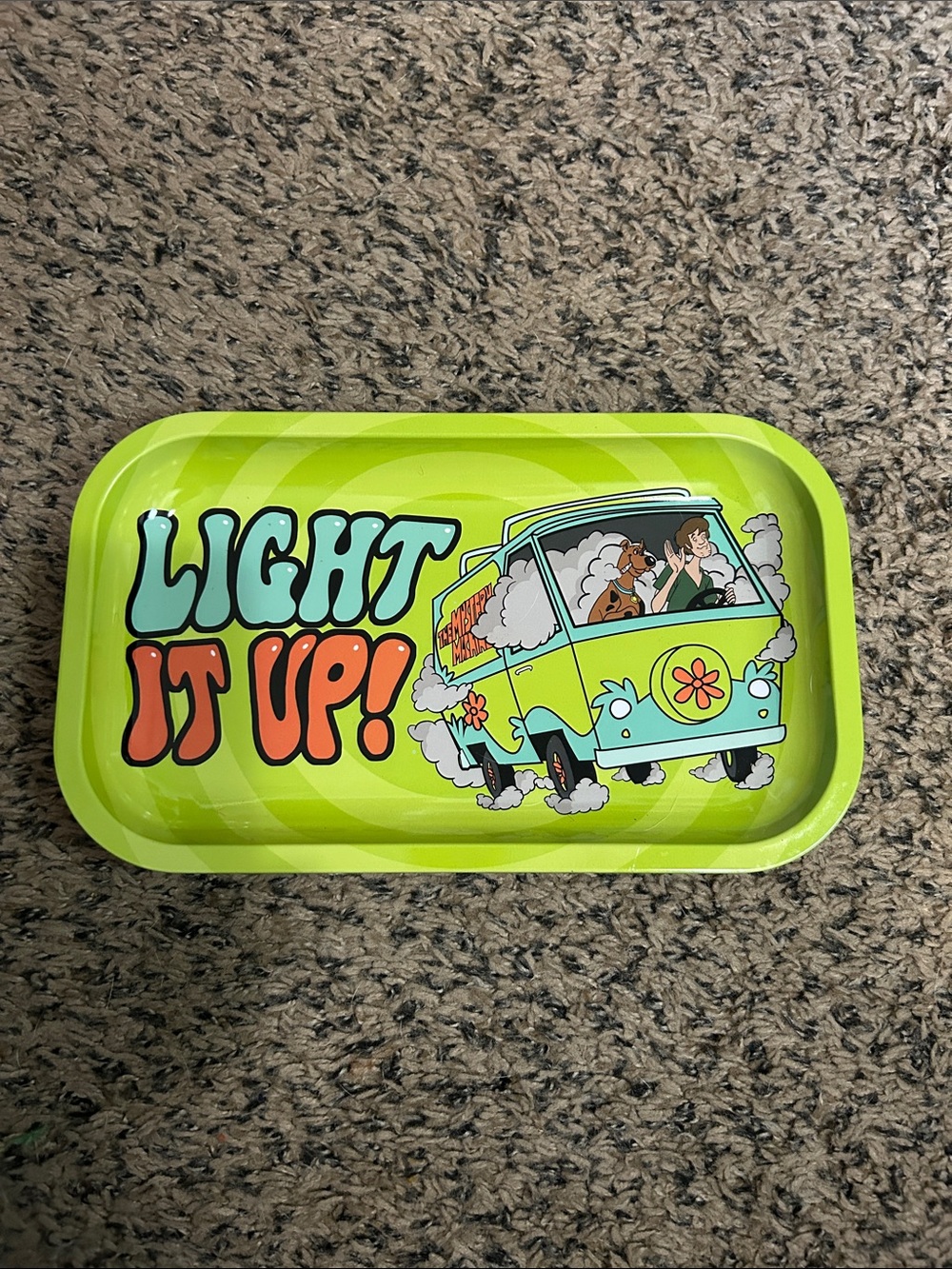Dolls Kill Neon Green "Light It Up" Rolling Van Tray